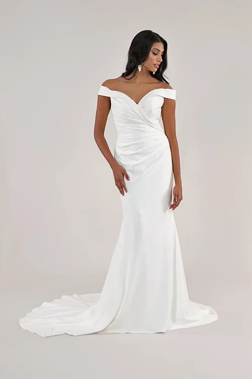 LUXURY Wedding Dress EVA Full Pearls Bridal Gown off White/ivory