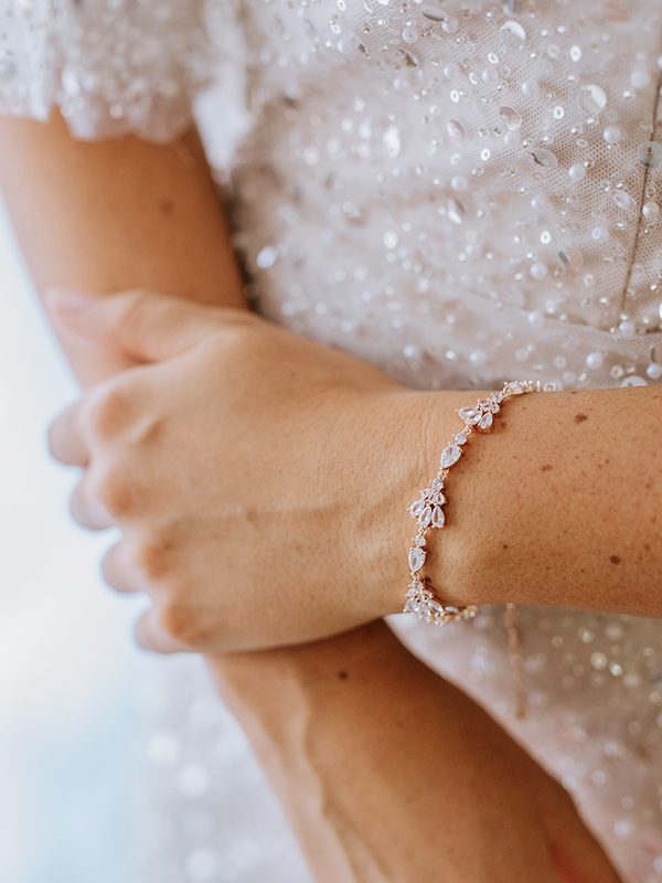 Buy Rose Gold Bridal Bracelet, Pearl Wedding Jewelry, Swarovski, Rose Gold  Bracelet, Dakota Bridal Bracelet Online in India - Etsy