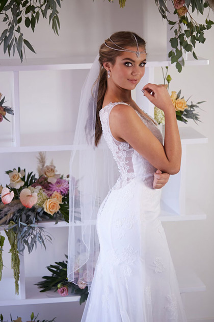 Vintage Lace Wedding Dresses With Sleeves, Leah