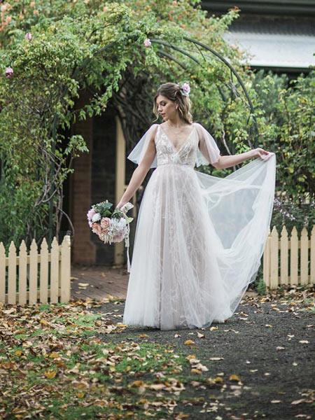 Boho wedding dress | Wedding gowns all styles | Leah S Designs