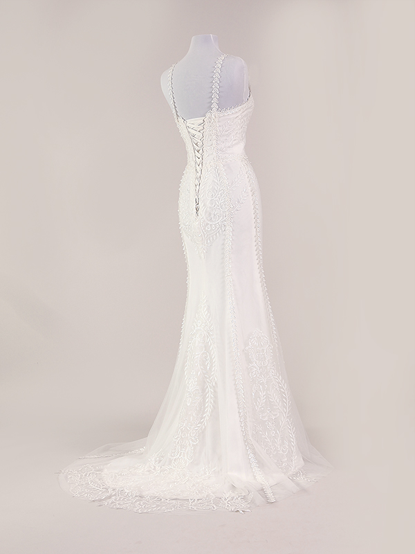 Blush wedding dresses Ivory Lace - Bridal gowns -Leah S Designs