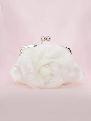 Ivory wedding dress purse