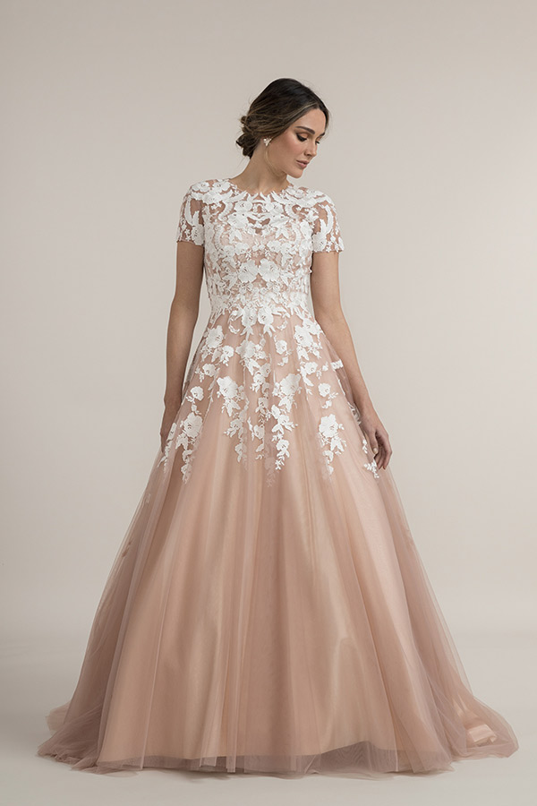 Dusty Pink Wedding Dress