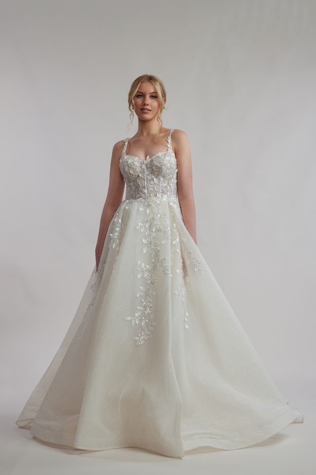 lace ball gown wedding dress