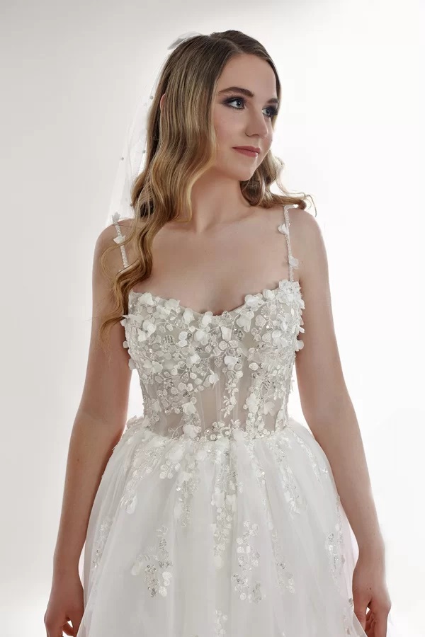 Short bridal dress for elopement or reception dress